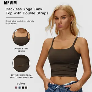 MFVIM Women's Athletic Fitted Solid Wireless Sports Bra - Quick-Dry, Breathable Sportswear for Yoga, Gym, Indoor-Outdoor Workouts, Comfortable Fitness Vest, Sportswear Yoga Gym