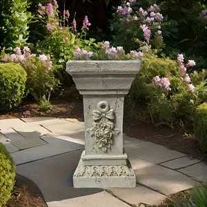 1pc Garden Decorative Column, 12"Retro Elegant White Ancient Greek Style Roman Column, Suitable for Garden Decoration, Suitable for Weddings And Dining Tables, Multifunctional Indoor/outdoor Use, Perfect Choice for Festivals