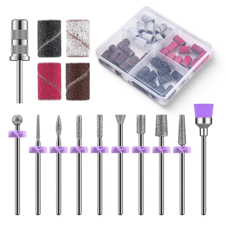 40Pcs Sanding Bands with 6.65mm Mandrel Bit