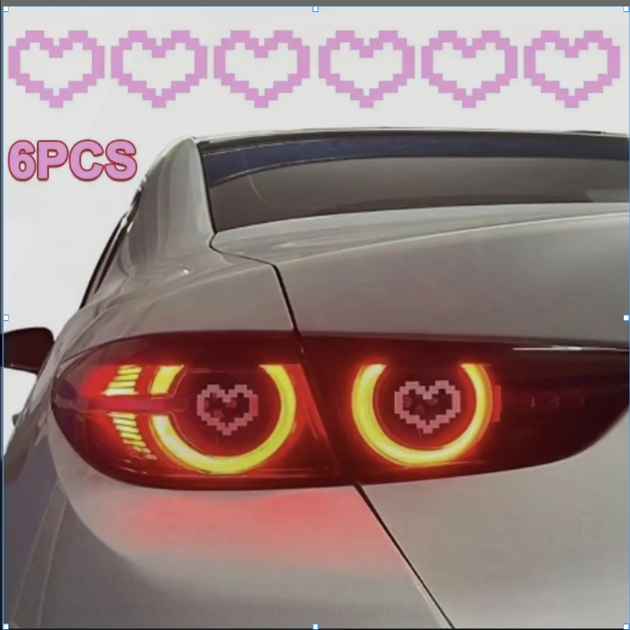 Cute Car Tail Light Stickers, Stylish Design for AlVehicle Models, Universal Fit, Decorative Automotive LightingAccessories for Trendy Cars, Car Tail Light Decals, Stylish Car Merch