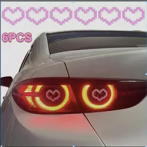Cute Car Tail Light Stickers, Stylish Design for AlVehicle Models, Decorative Automotive LightingAccessories for Trendy Cars, Car Tail Light Decals