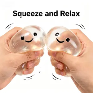 Transparent Bubble Squeeze Fidget Toy, Slow Rebound Squishy Ball, Stress Relief for Kids & Adults