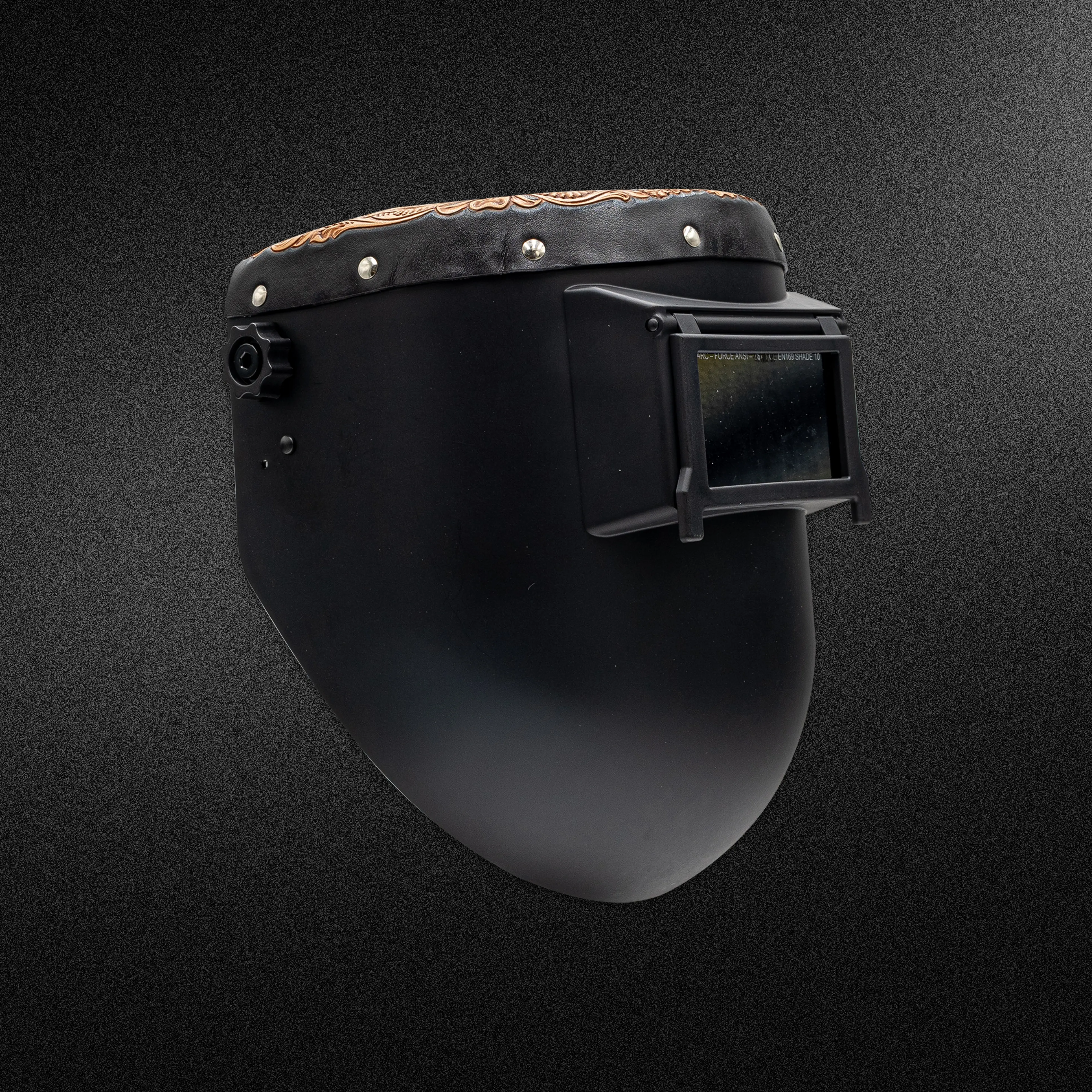 Pro X Black - Top Handtooled Welding Hood Pro X Black - Top Handtooled Welding Hood