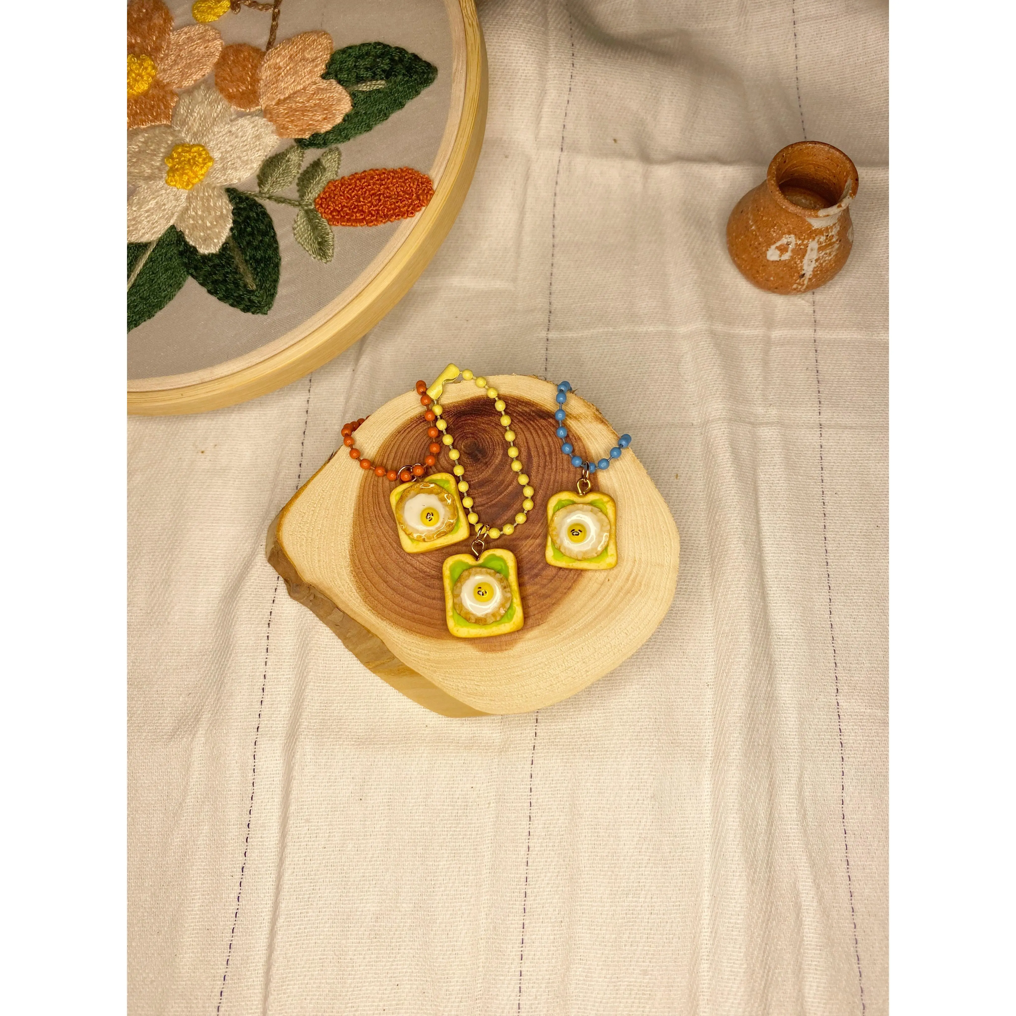 Gudetama Avocado Toast Keychain