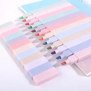 Morandi Fluorescent Marker Pen Set 12 Pieces, Multi-Color for Notes and Drawing, Ideal for Office Whiteboard and Diary
