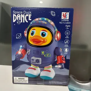Electric Dancing Space Duck with Music and Lights, Cute Little Duck Toy for Babies, Boys, and Children