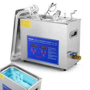 VEVOR 2L Digital Ultrasonic Parts Cleaner with Timer 40kHz Professional 304 Stainless Steel Ultrasonic Cleaning Machine 110V for Jewelry Watch Glasses Diamond Eyeglass Small Parts CleaningVEVOR Super Brand Day