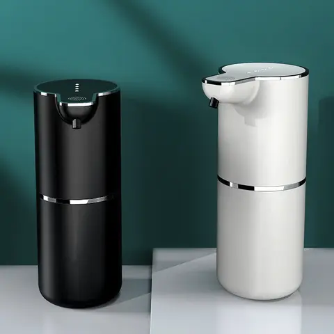Non-Touch Automatic Soap Dispenser 380ml ABS Material 4-Speed Adjustable Wall-Mountable USB Rechargeable Waterproof for Kitchen & Bathroom