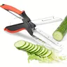 Vegetable Cutting Scissors, Kitchen Shears, Meat Scissors, Quick Vegetable Slicer, for Home Use, Kitchenware