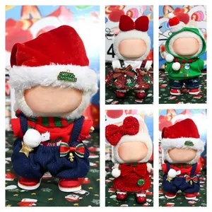 Christmas Costume Set, Trendy Fashion Unique Doll Clothes Winter Christmas Replacement Set, Suitable for Generations 1-3, 17cm, Stylish Doll Clothes