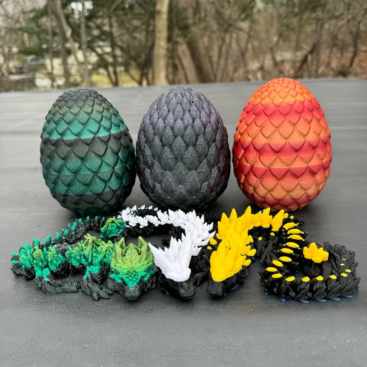 Dragon Egg Storage Basket Plus Dragon Figurine: The Perfect Room Decoration for Small Items