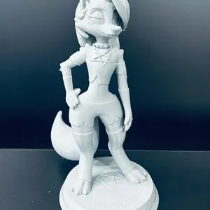 Helluva Boss Loona Figure Unpainted 10 Inches Tall Collectible Model