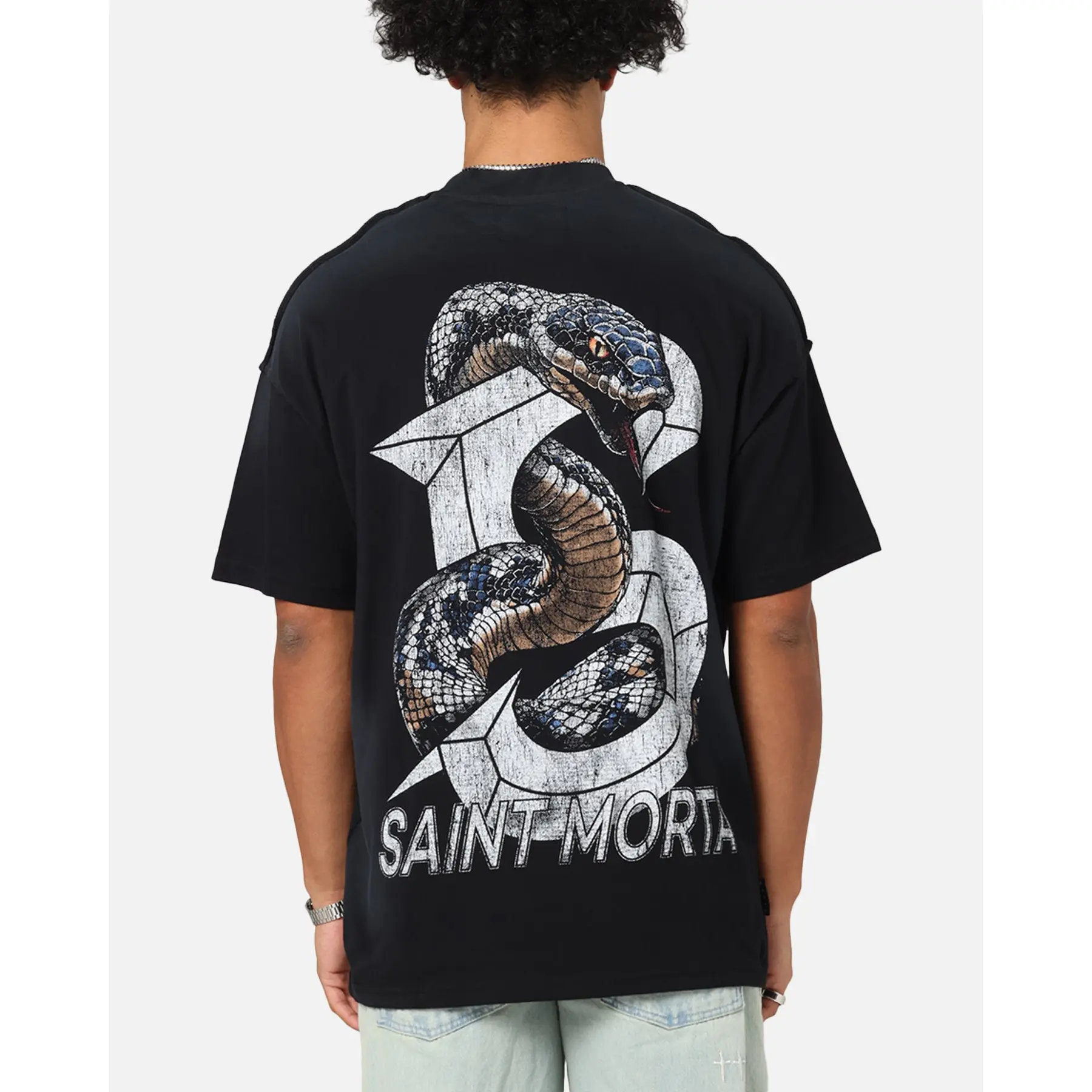 Saint Morta Venom Boxy T-Shirt Sunfade Black