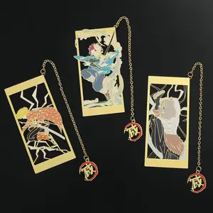 Metal Hollow Metal Bookmark Ghost Slayer Blade Anime Bookmark