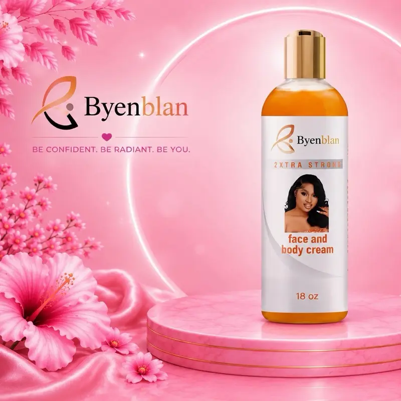 Byenblan Carrot Face & Body Glow Cream 18oz– Dark Spot Removal, Skin Brightening