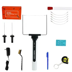3 in 1 Hot Wire Foam Cutter Kit, White Foam Cutter Electric Foam Cutting Tool, Heated Foam Carving Knife Kit.