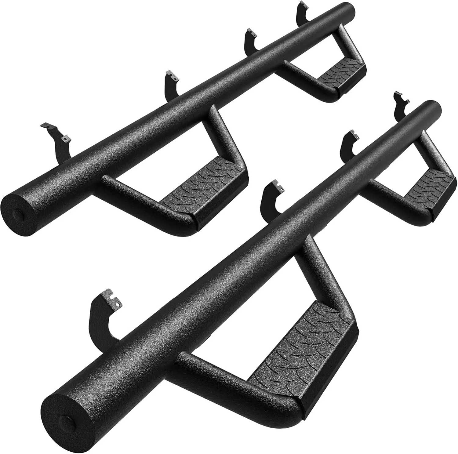 OEDRO Running Boards Replacement for 2022-2024 Toyota Tundra CrewMax Cab/2005-2023 Toyota Tacoma Double Cab, Carbon Steel Side Steps Nerf Bars Rails (Only for Truck w/ 2X 3/4 Size Rear Doors)