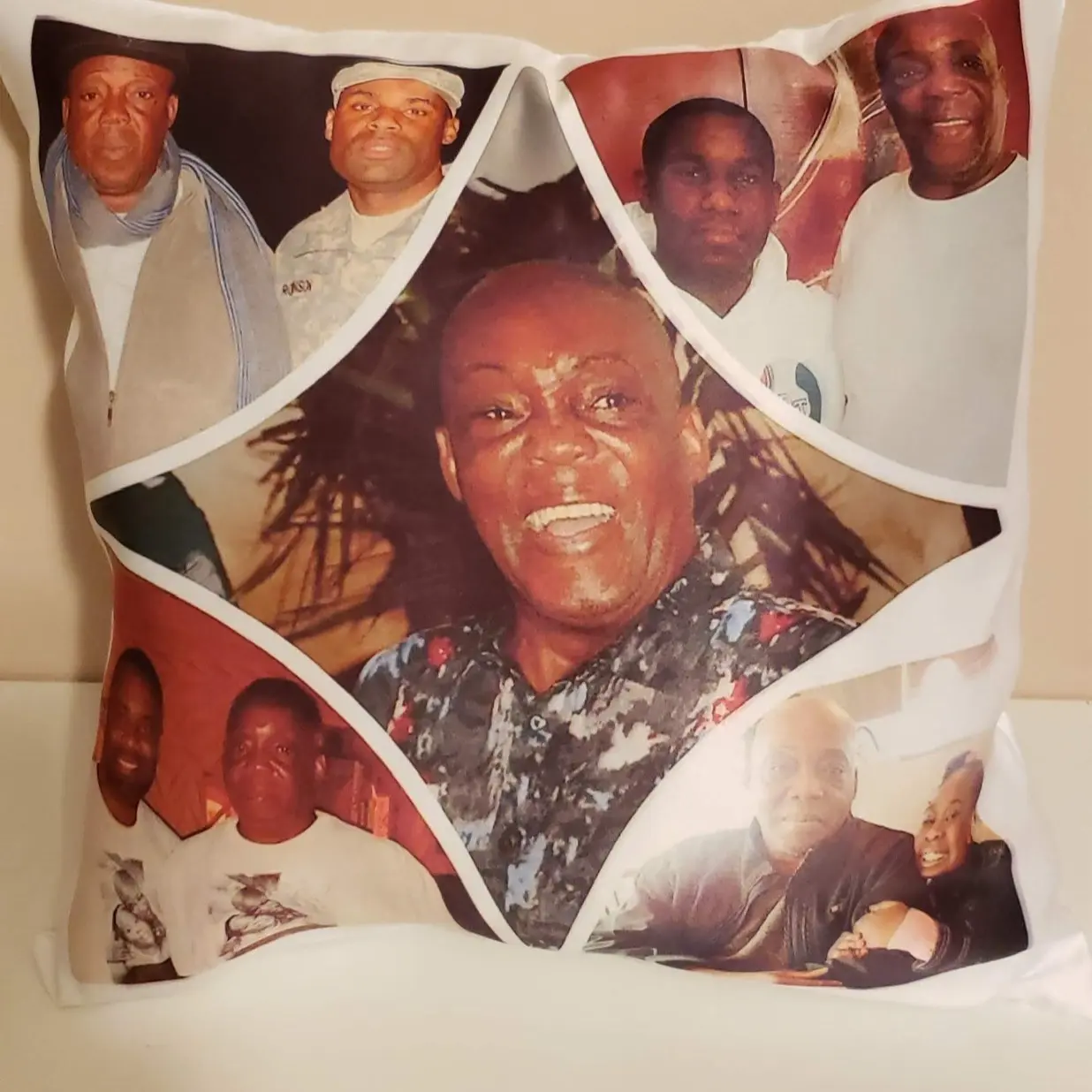 Custom satin pillow