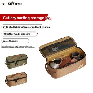 Outdoor Picnic Utensil Cup Storage Bag, Gas Can Holder, Handheld Classification Pouch, Multi-Purpose Organizer