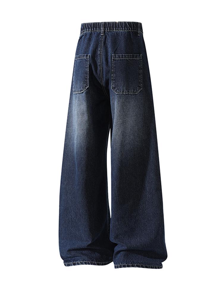 4-pack men’s jeans for autumn/winter, high cotton gradient straight-leg jeans, retro street style versatile, everyday commuting pants for men
