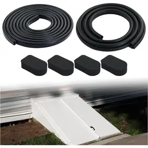 for Bilco Basement Door Weatherstrip Kit (4 Cap Seal Pad,1 Bulb Trim Gasket,1 U Shaped Gasket) Fit for Gordon Bilco Cellar Doors Replacement for Bilco Door Seal Kit Five Year Free Replacement