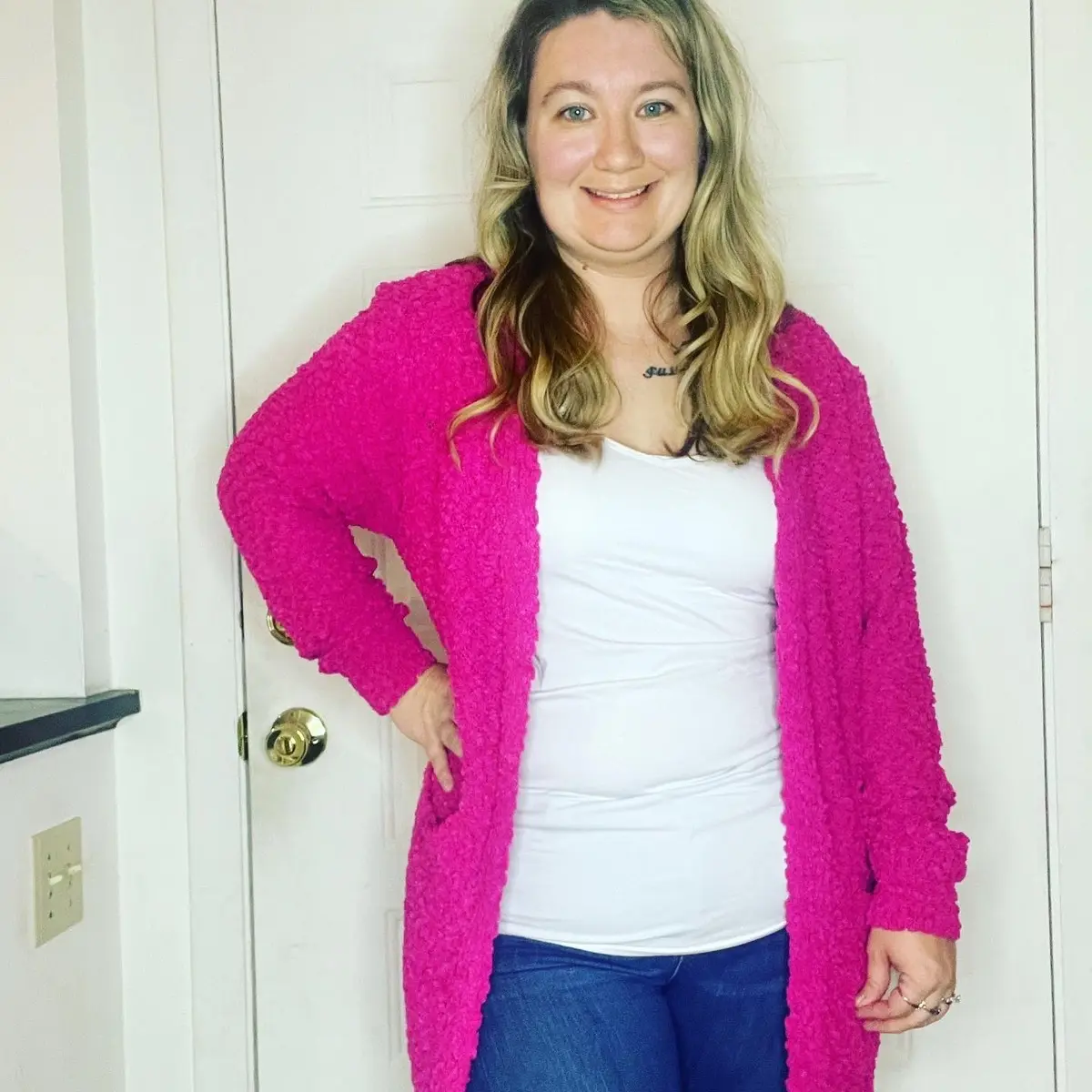Popcorn cardigan