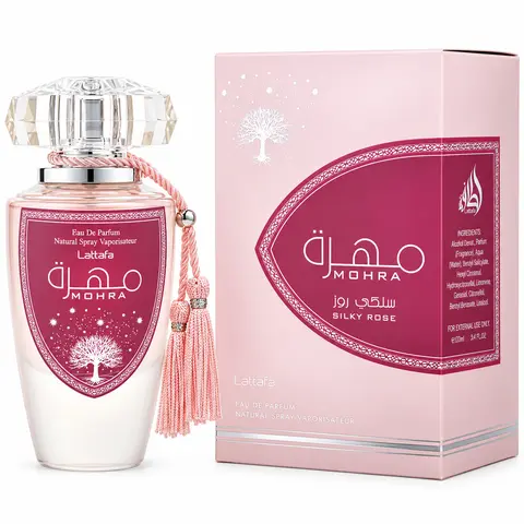 Lattafa Mohra Silky Rose Eau de Parfum Spray 3.4 OZ (100 ML)