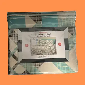 American Bamboo 1800 King Sheet Set - 100% Cotton Touch Wrinkle Free Deep Pocket Bedding Set