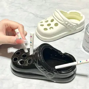 Cave shoes ashtray quirky cute anti-flying ash home living room quirky ashtray ceramic office creative ornaments