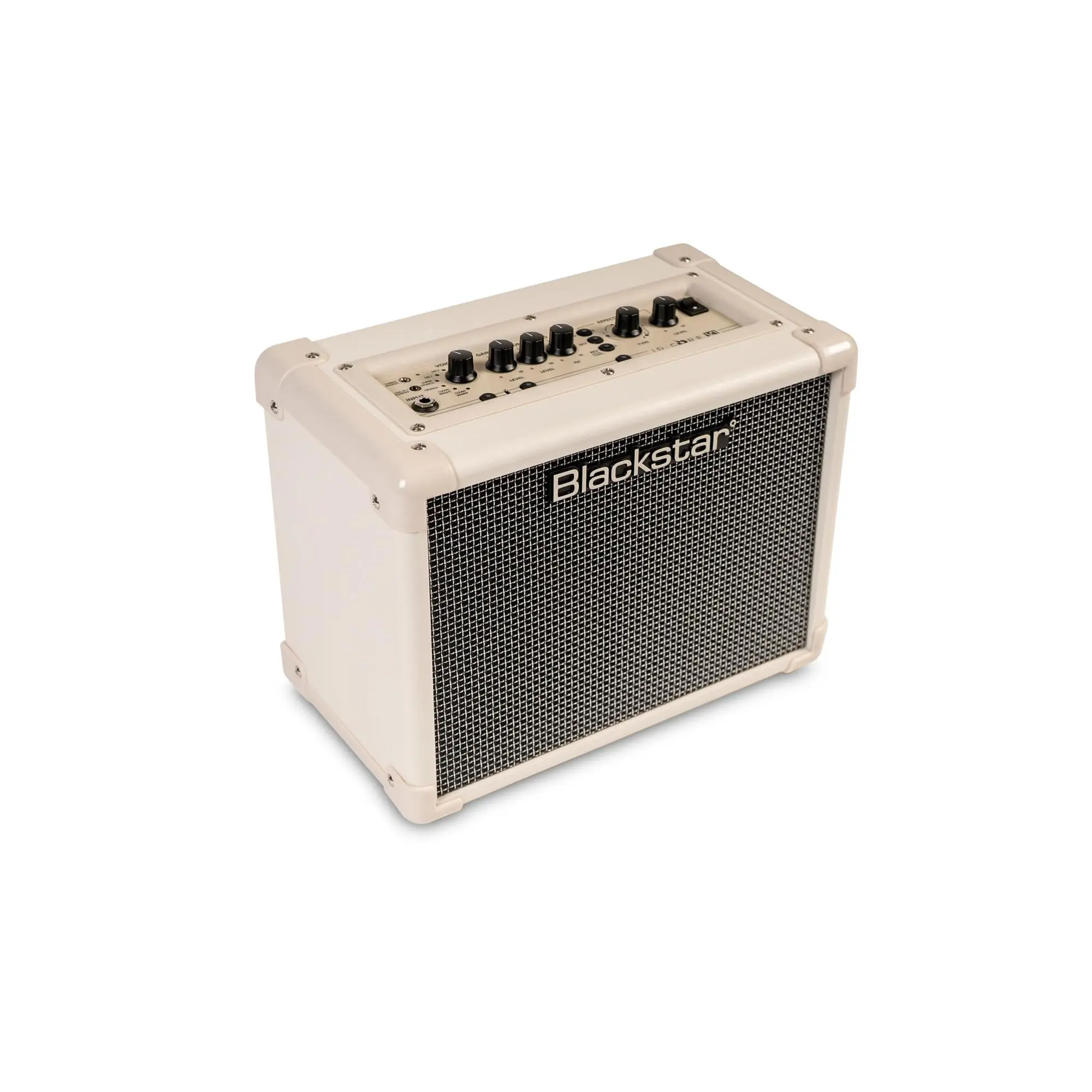 Blackstar ID:Core V4 Stereo 10 Digital Combo Amplifier - 10W, 2x3in, Power Reduction, Streaming, Low-Latency Recording, Double Cream, Phone Compatible, USB-C 20W, Includes Blackstar Architect Software