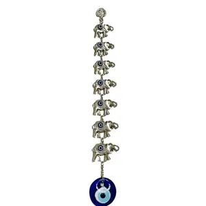 Turkish nazer lucky elephants evil eye wall hanging decoration Glass Room Glass Room Door Gifts