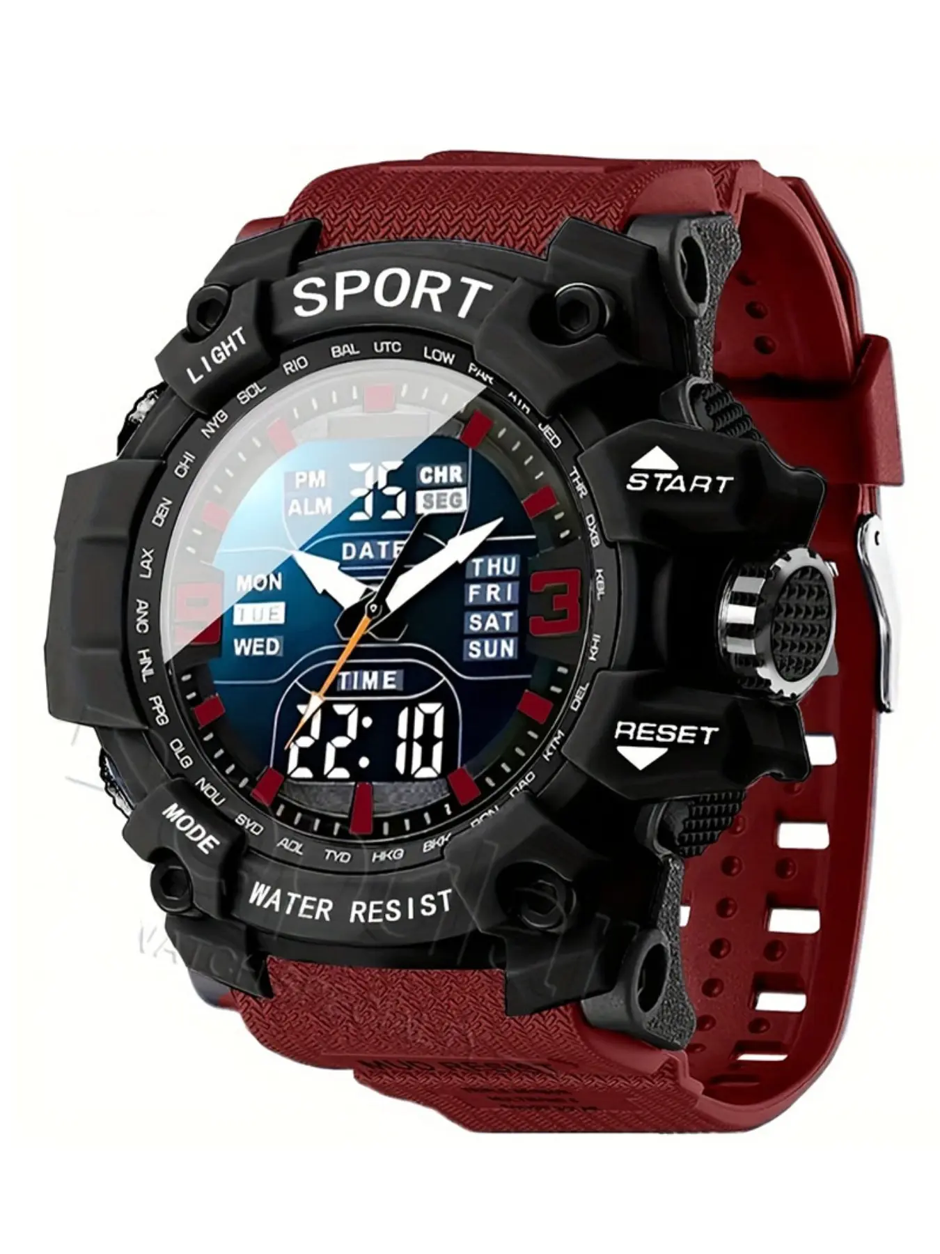 Men'S And Women'S Sports Digital Watch with Tactical Hands, Large Dial, Luminous Timer Alarm, Perfect Gift for Outdoor Climbing And Exercise, Electronic Sport Watch