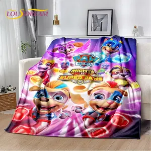 3D Cute Cartoon Dog P-Patrol Gift Soft Plush Blanket,Flannel Blanket Throw Blanket for Living Room Bedroom Bed Sofa Cover Kids