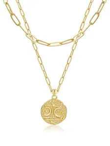 Women's Star Moon Pendant Necklace Set, Fashionable Design Exquisite Jewelry Gift for Women, Perfect Daily Wear Accessory