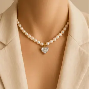 Lola Gold Heart Charm Necklace