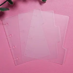 Micro Happy Planner with side tabs, Disc frosted dividers, Planner Divider Insert