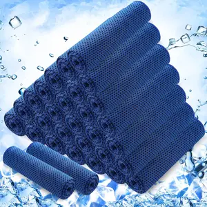 30 Pack Cooling Towels, 40"x12" Ice Breathable Soft Chilly Sweat Rag Microfiber Workout Rags for Gym Cooling Towels for Neck and Face for Yoga Golf Sport Running