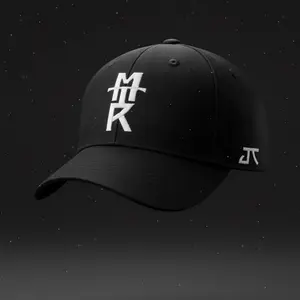 More Than Rich Hat - Black Baseball Cap with White Logo and Adjustable Strap for Stylish Everyday Wear