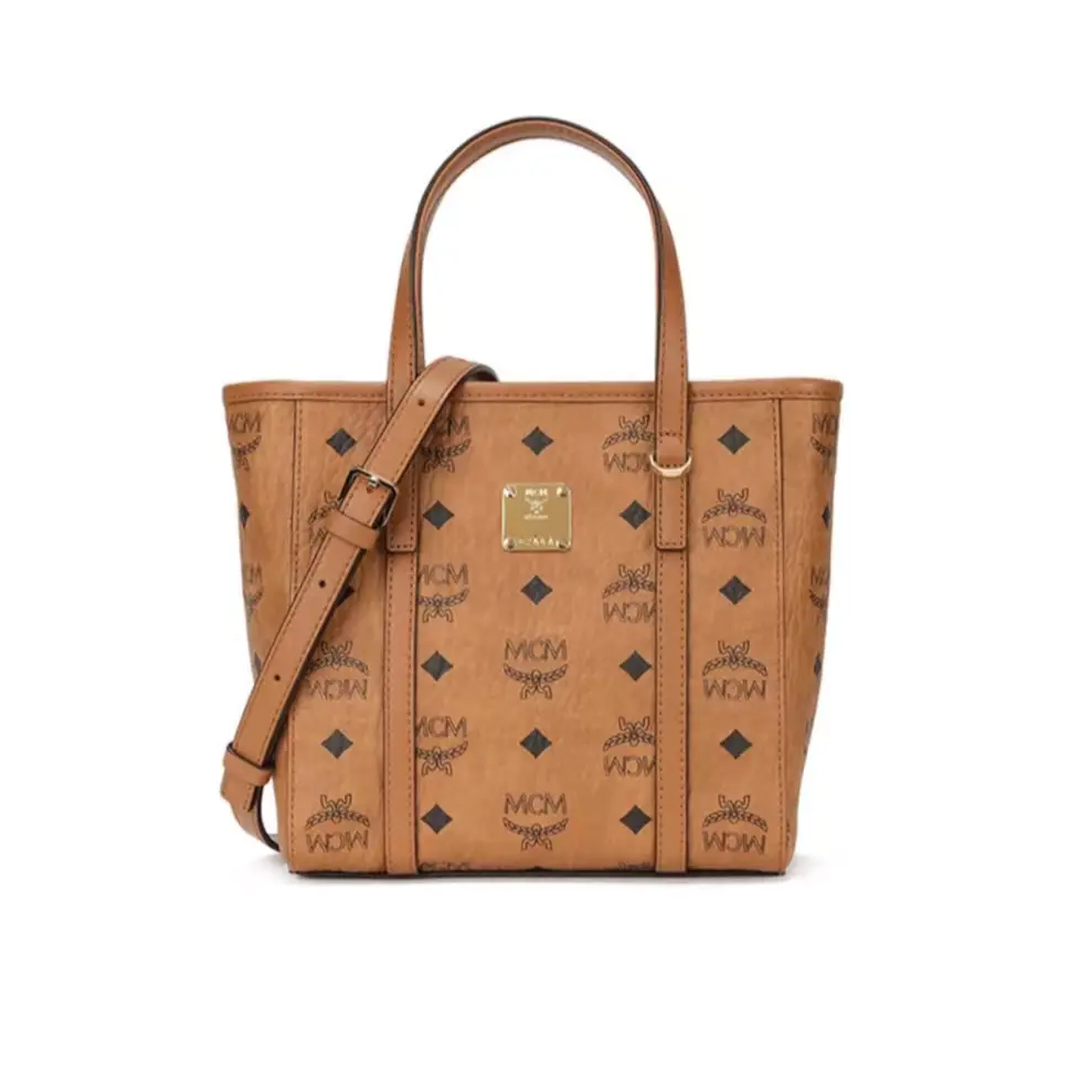 Pre-owned MCM Mini Toni Visetos Top Zip Shopper