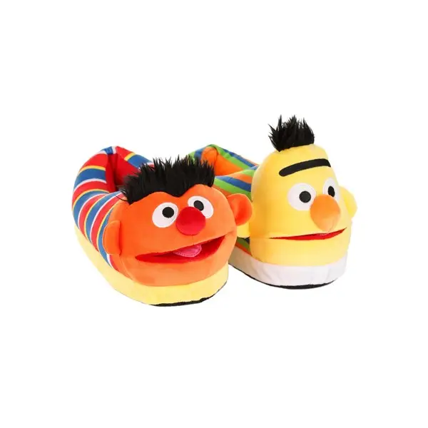 Adult Bert & Ernie Plush Slippers, Cute Slippers, Casual Indoor Footwear Adult Bert & Ernie Plush Slippers, Cute Slippers, Casual Indoor Footwear