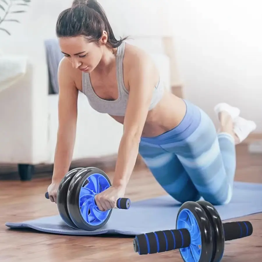 Ab Roller Exercise Equipment for Men & Women, Home Gym Fitness Gear for Beginners, Abdominal Core Trainer, Abdominal Workout Sliding Wheel Trainer, Abdominal Muscle Trainer, Abs Training Equipment