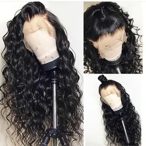 2026 Fashion New 28-Inch Black Curly Wave Wigs with a Glueless Design, Featuring 180% Density And a Loose Deep Wave Lace Front. These Pre-Plucked Transparent Lace Frontal Wigs Are Perfect for Women And Girls for Parties Or Everyday Use.
