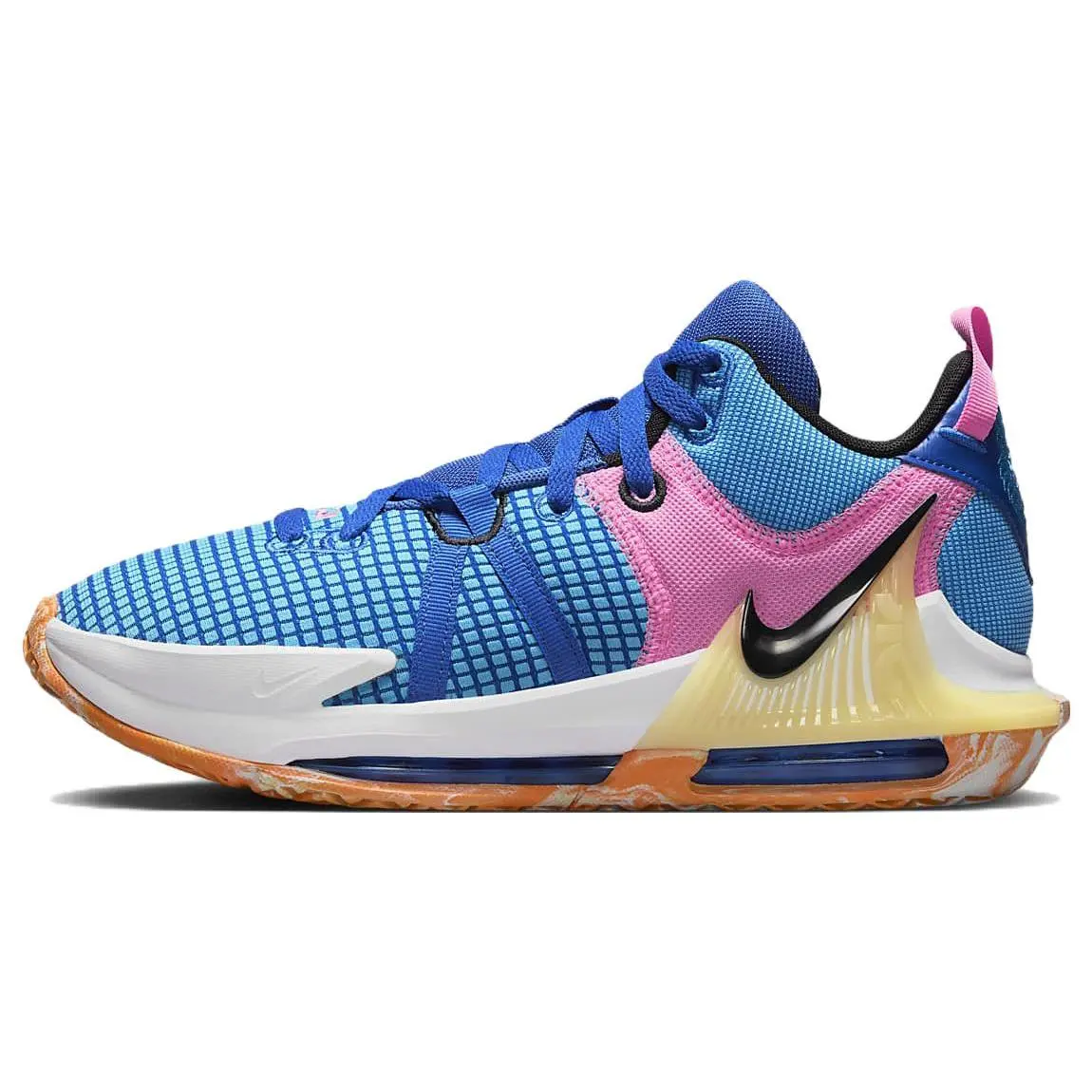 Nike LeBron Witness Vii EP Bluepink Versatile Low Top Basketball Shoes Men's DM1122-400