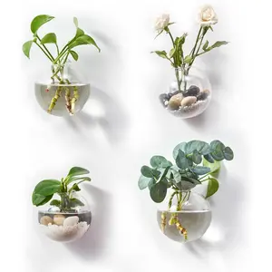 Wall Hanging Planters Terrarium Glass Air  Holder Pots for