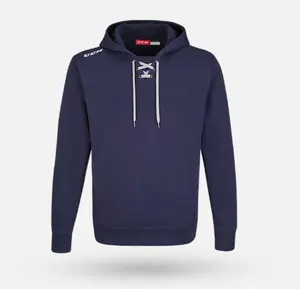 CCM Fleece Jersey Hoodie - Navy - Mens XS
