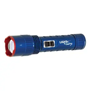 212 MAIN Jump-N-Carry 400 Lumens Twist Zoom Rechargeable Torch, Multi-Functional with Integrated Worklight for Sports & Outdoor Cycling Use