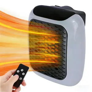 Heater Wall Outlet Small Space Heater with Adjustable Thermostat, Programmable 12-Hour Timer, Auto Shut Off - Quiet, Space-Saving, Ceramic,Stop running after a period of time after pressing the close button