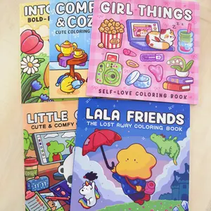 5-Piece Theme Coloring Book Set, High-Quality Cute Design, Multiple Themes & Patterns, Enjoy Drawing Process, Perfect Gift for Holidays