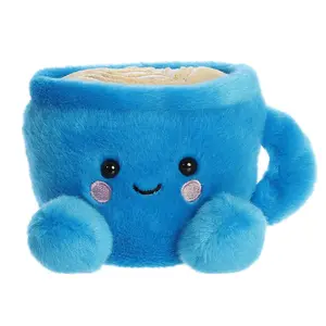 Palm Pals Adorable Letti Latte 5 inch Blue Mini Soft Plush Collectable Stuffed Animal