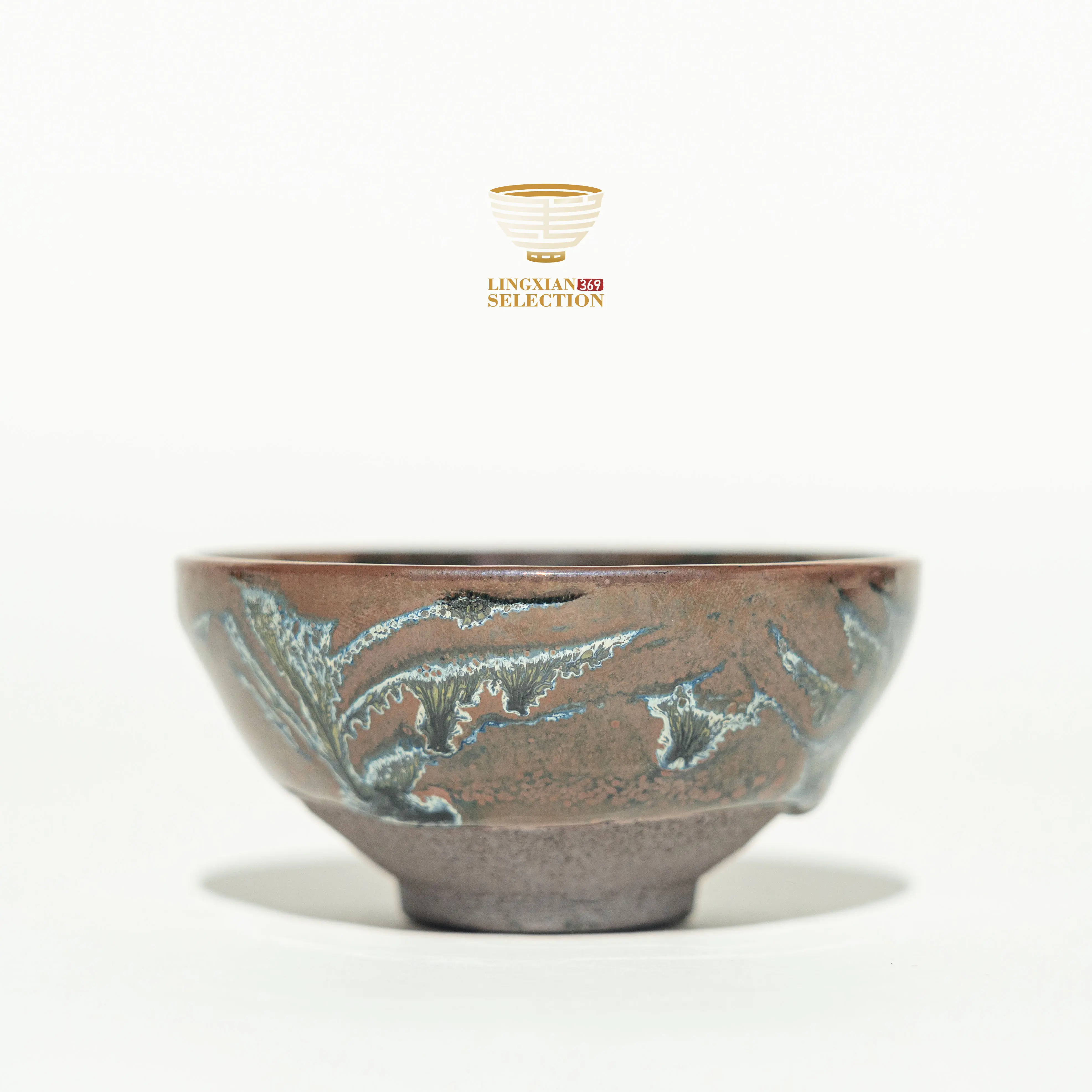 Female Jianjian Master Wang Qingxia's Wood-fired Landscape Kiln-changed Jianzhan Teacups